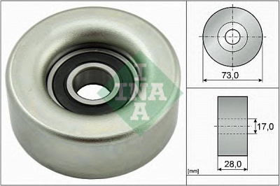 INA 532078310 -  Паразитный / ведущий ролик, поликлиновой ремень