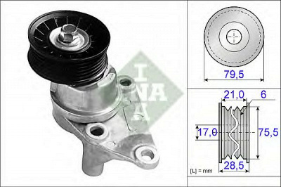 INA 534023610 -  Натяжная планка, поликлиновой ремень