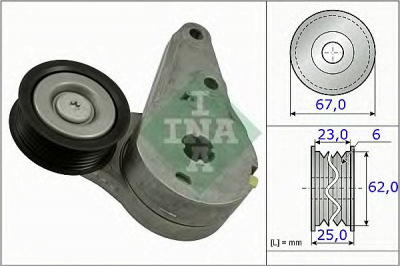 INA 534037310 -  Натяжная планка, поликлиновой ремень