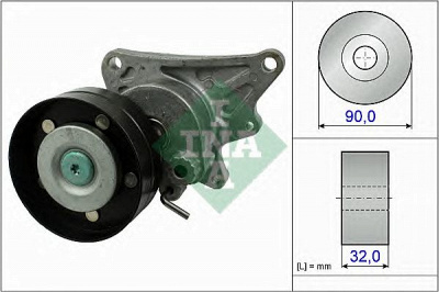 INA 534047310 -  Натяжная планка, поликлиновой ремень