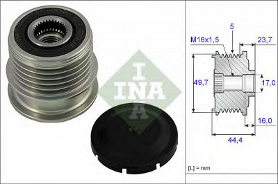 INA 535001110 -  Механизм свободного хода генератора