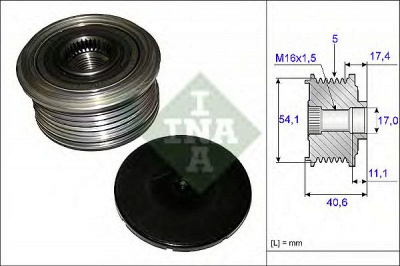 INA 535008910 -  Механизм свободного хода генератора