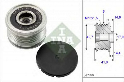 INA 535010110 -  Механизм свободного хода генератора