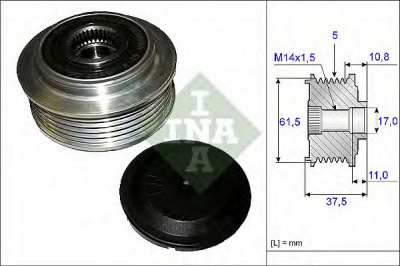 INA 535010710 -  Механизм свободного хода генератора