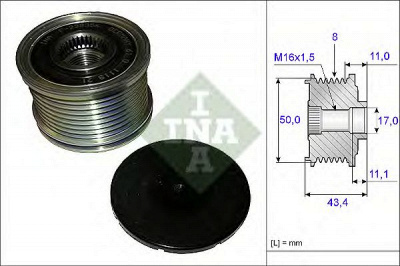 INA 535010810 -  Механизм свободного хода генератора