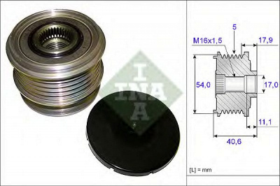 INA 535012110 -  Механизм свободного хода генератора