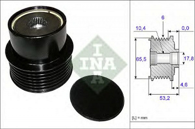 INA 535019510 -  Механизм свободного хода генератора