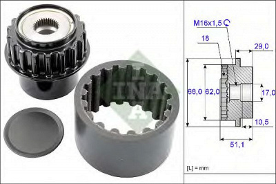 INA 535020610 -  Комплект эластичной муфты сцепления