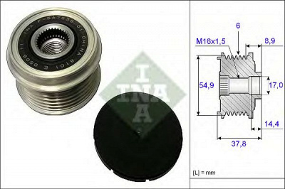 INA 535021710 -  Механизм свободного хода генератора