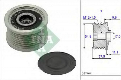 INA 535023510 -  Механизм свободного хода генератора