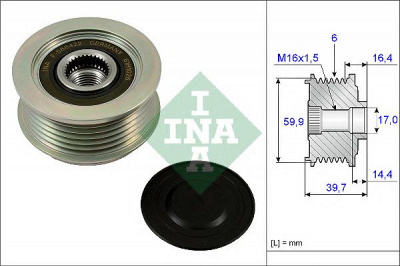 INA 535024110 -  Механизм свободного хода генератора