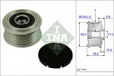 INA 535024510 -  Механизм свободного хода генератора