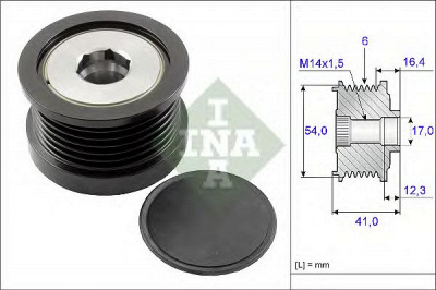INA 535025910 -  Механизм свободного хода генератора