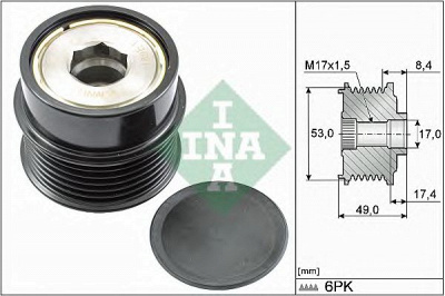 INA 535028110 -  Механизм свободного хода генератора