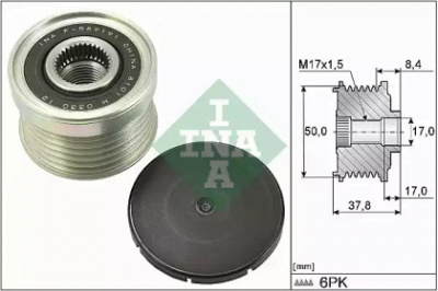 INA 535029210 -  Механизм свободного хода генератора
