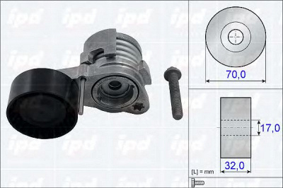IPD 153809 -  Натяжная планка, поликлиновой ремень
