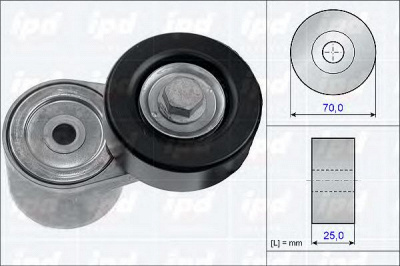 IPD 153845 -  Натяжная планка, поликлиновой ремень