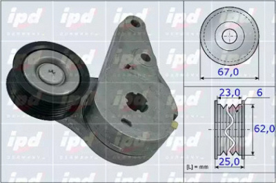 IPD 153903 -  Натяжная планка, поликлиновой ремень