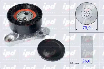IPD 153977 -  Натяжной ролик, поликлиновой  ремень