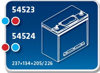IPSA tma45a -  Стартерная аккумуляторная батарея