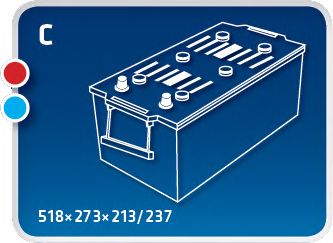 IPSA tpt225 -  Стартерная аккумуляторная батарея