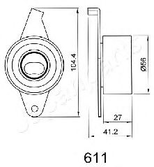 JAPANPARTS be611 -  Устройство для натяжения ремня, ремень ГРМ