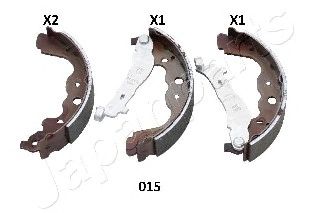 JAPANPARTS gf015af -  Комплект тормозных колодок