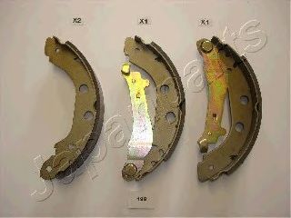 JAPANPARTS gf199af -  Комплект тормозных колодок