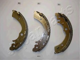 JAPANPARTS gf411af -  Комплект тормозных колодок