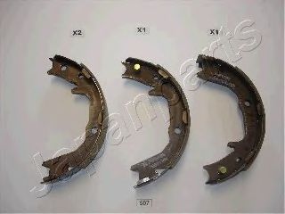 JAPANPARTS gf507af -  Комплект тормозных колодок, стояночная тормозная система