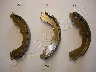 JAPANPARTS gf586af -  Комплект тормозных колодок