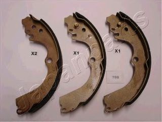 JAPANPARTS gf798af -  Комплект тормозных колодок
