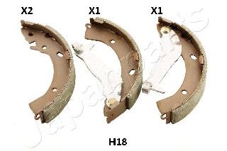 JAPANPARTS gfh18af -  Комплект тормозных колодок