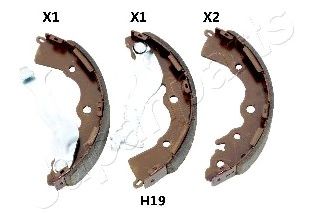 JAPANPARTS gfh19af -  Комплект тормозных колодок