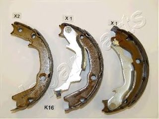JAPANPARTS gfk16af -  Комплект тормозных колодок