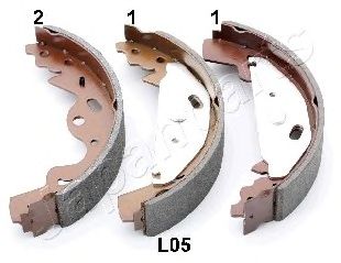 JAPANPARTS gfl05af -  Комплект тормозных колодок