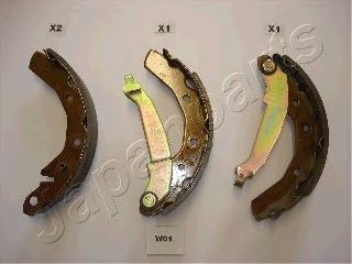 JAPANPARTS gfw01af -  Комплект тормозных колодок