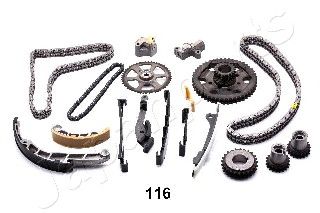JAPANPARTS kdk116 -  Комплект цели привода распредвала