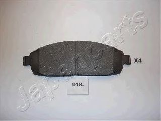 JAPANPARTS pa018af -  Комплект тормозных колодок, дисковый тормоз