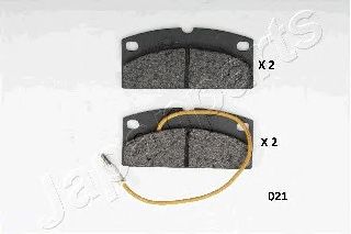 JAPANPARTS pa021af -  Комплект тормозных колодок, дисковый тормоз
