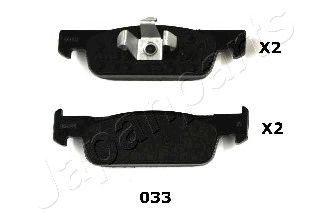 JAPANPARTS pa033af -  Комплект тормозных колодок, дисковый тормоз