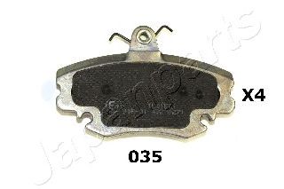JAPANPARTS pa035af -  Комплект тормозных колодок, дисковый тормоз