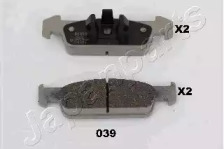 JAPANPARTS pa039af -  Комплект тормозных колодок, дисковый тормоз