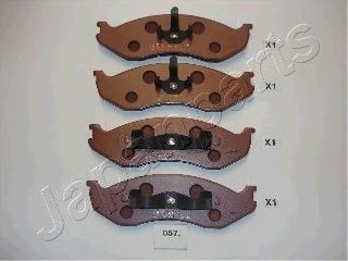 JAPANPARTS pa057af -  Комплект тормозных колодок, дисковый тормоз