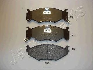JAPANPARTS pa060af -  Комплект тормозных колодок, дисковый тормоз