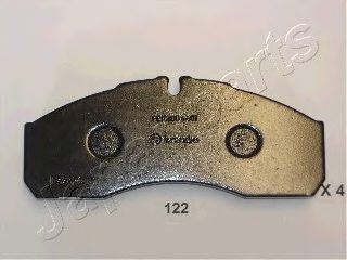 JAPANPARTS pa122af -  Комплект тормозных колодок, дисковый тормоз