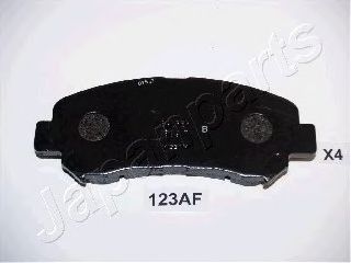 JAPANPARTS pa123af -  Комплект тормозных колодок, дисковый тормоз
