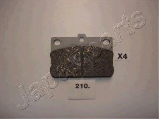 JAPANPARTS pa210af -  Комплект тормозных колодок, дисковый тормоз