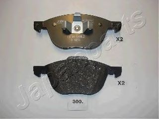 JAPANPARTS pa300af -  Комплект тормозных колодок, дисковый тормоз