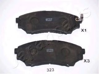 JAPANPARTS pa323af -  Комплект тормозных колодок, дисковый тормоз